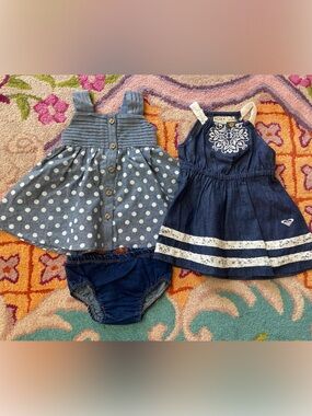 Roxy Baby Girl Sundress & polka dot dress